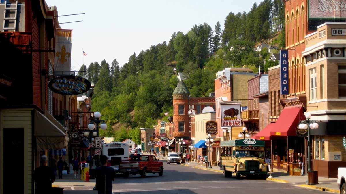 Main street of a rural town