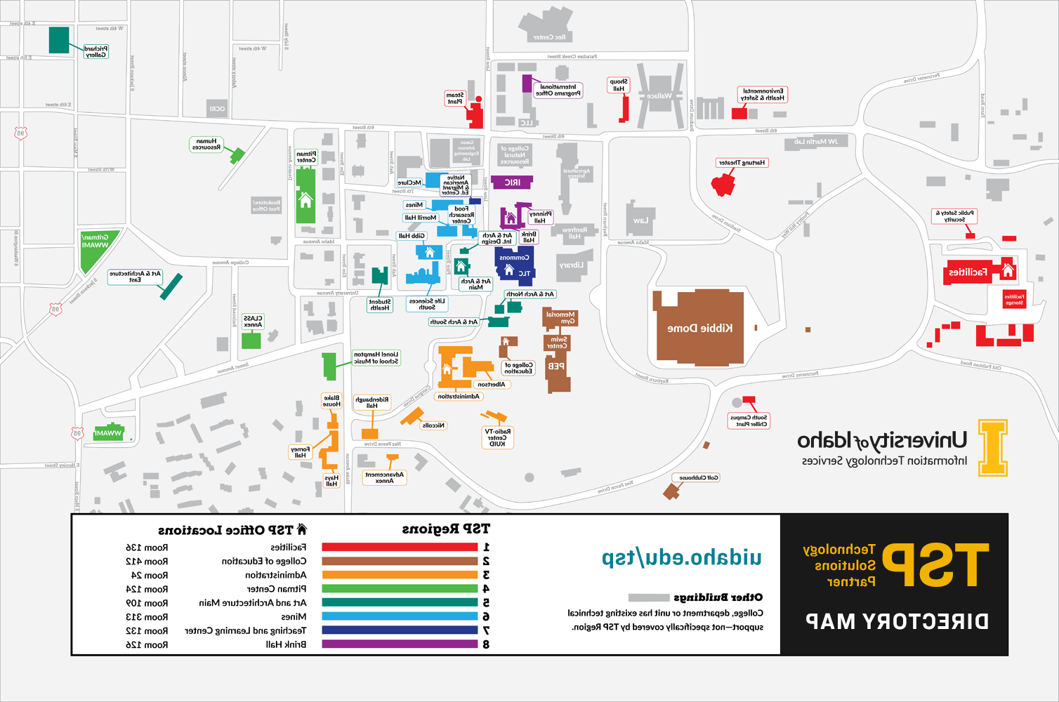 Technical Service Partners Region Map